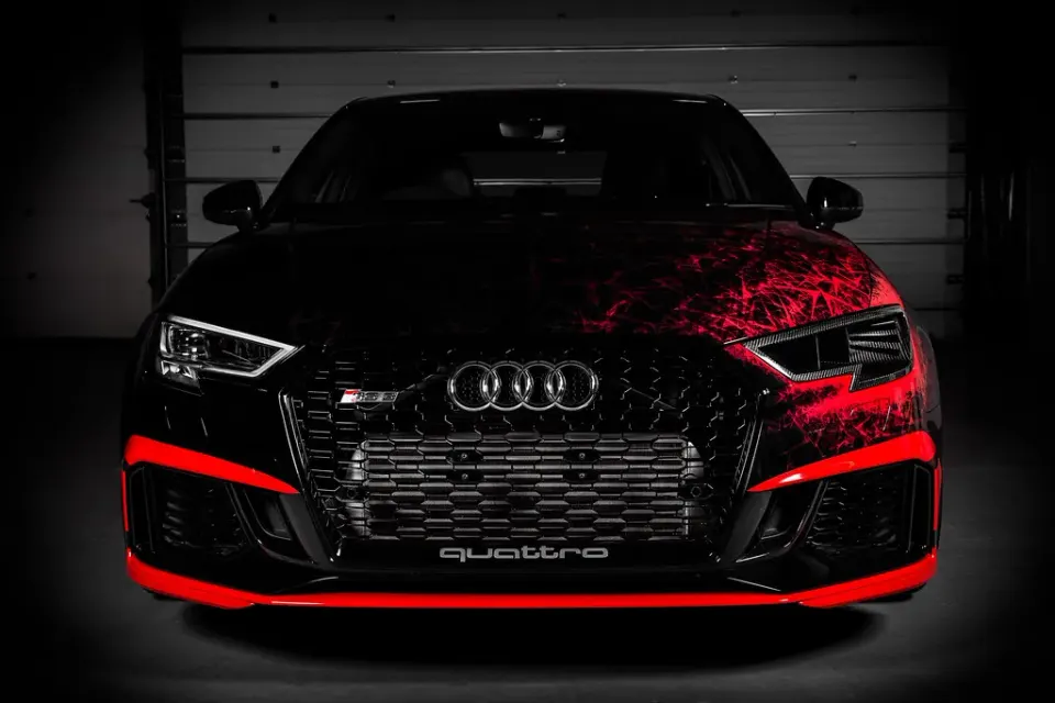 Audi RS3 karbon fényszórós légbeömlő: Termékrészletek