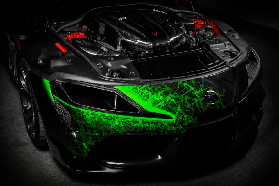 Toyota Supra MK5 karbon fényszórós légbeömlő: Termékrészletek